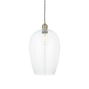 Vigo Pendant - Bright Nickel/Antique Brass, Various Sizes - Cusack Lighting