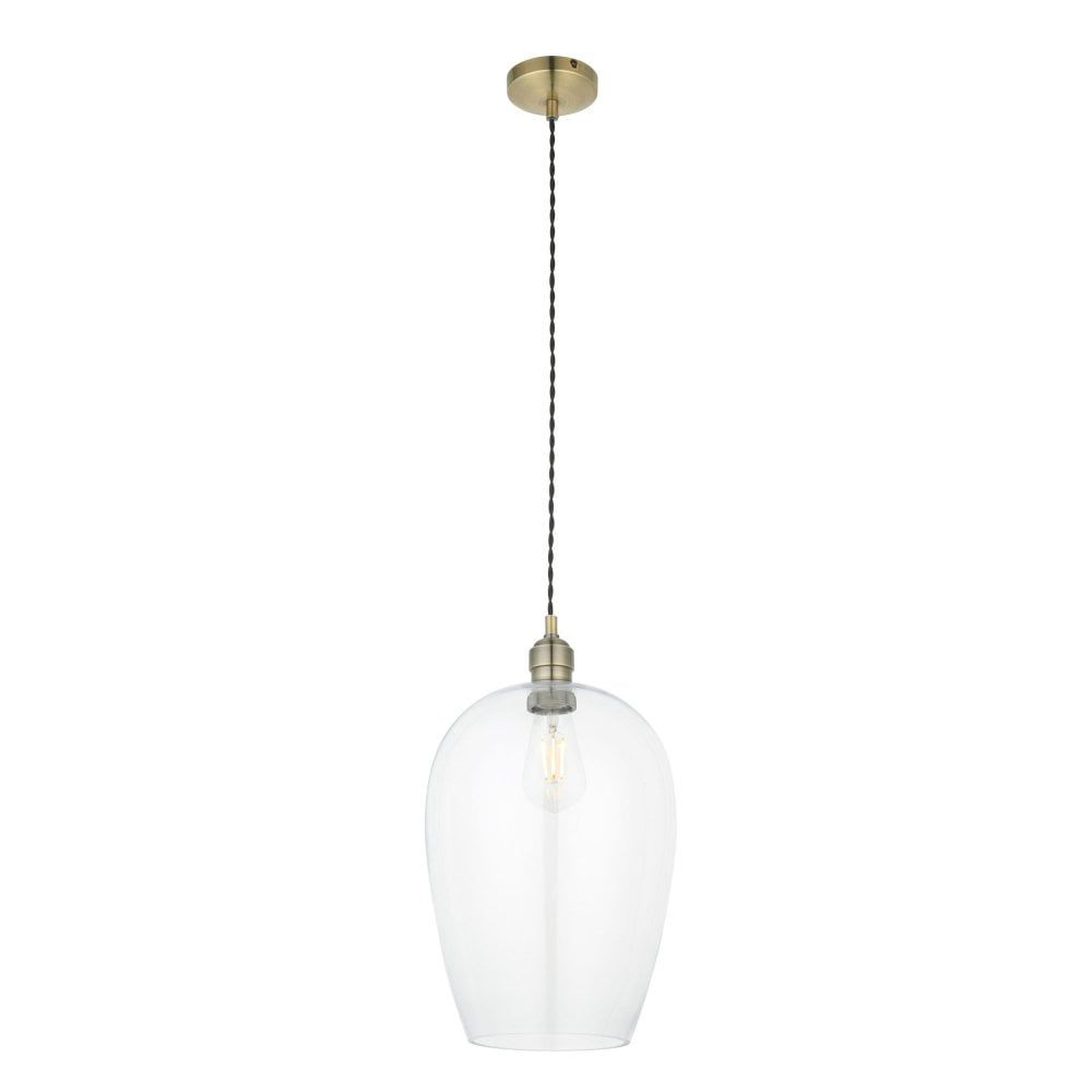 Vigo Pendant - Bright Nickel/Antique Brass, Various Sizes - Cusack Lighting