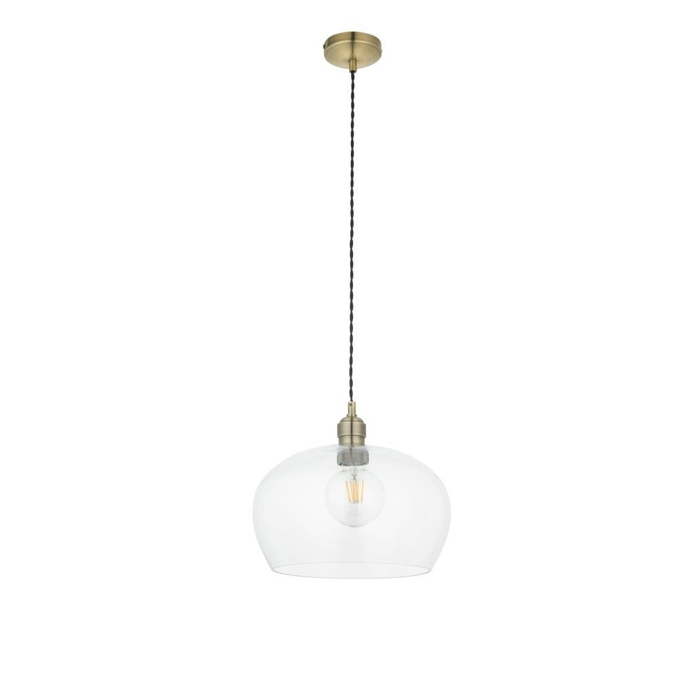 Vigo Pendant - Bright Nickel/Antique Brass, Various Sizes - Cusack Lighting