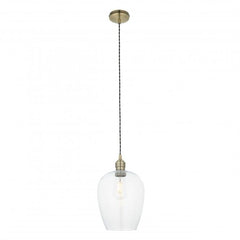 Vigo Pendant - Bright Nickel/Antique Brass, Various Sizes - Cusack Lighting