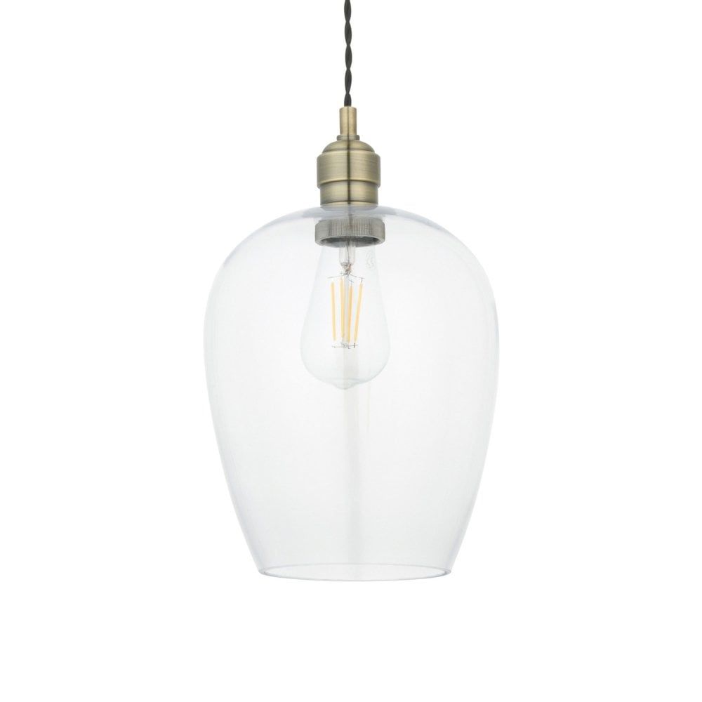 Vigo Pendant - Bright Nickel/Antique Brass, Various Sizes - Cusack Lighting