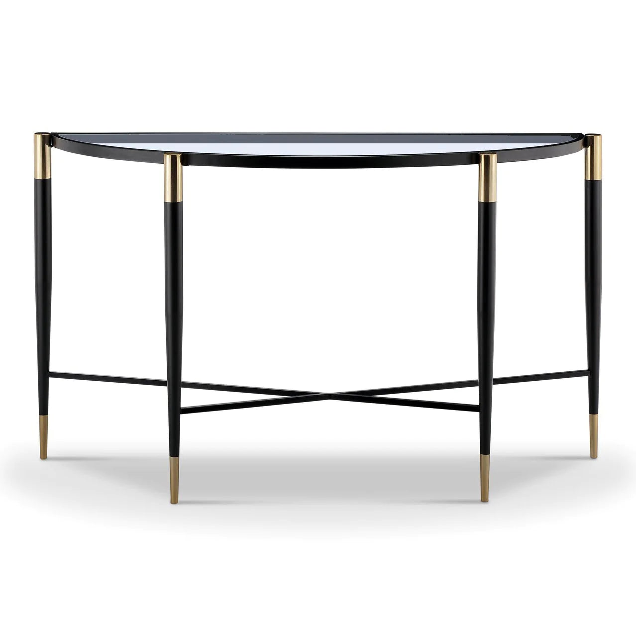 Harlinne Console Table - Smooth Black Finish