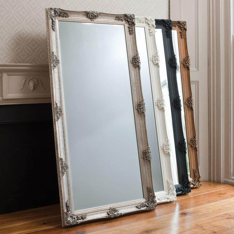 Abbey Leaner Mirror Black W79.5 x H165cm - Cusack Lighting