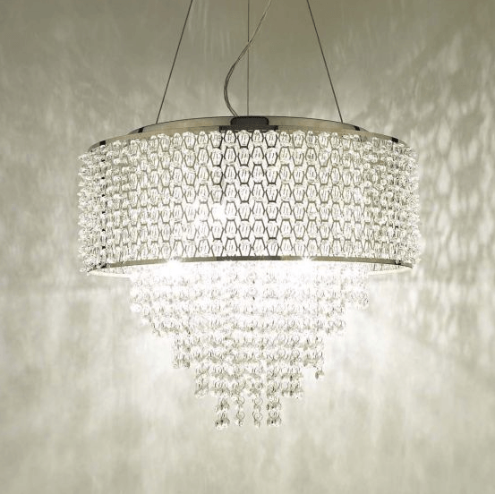 Acelynn 6 Light Pendant Polished Chrome & Crystal