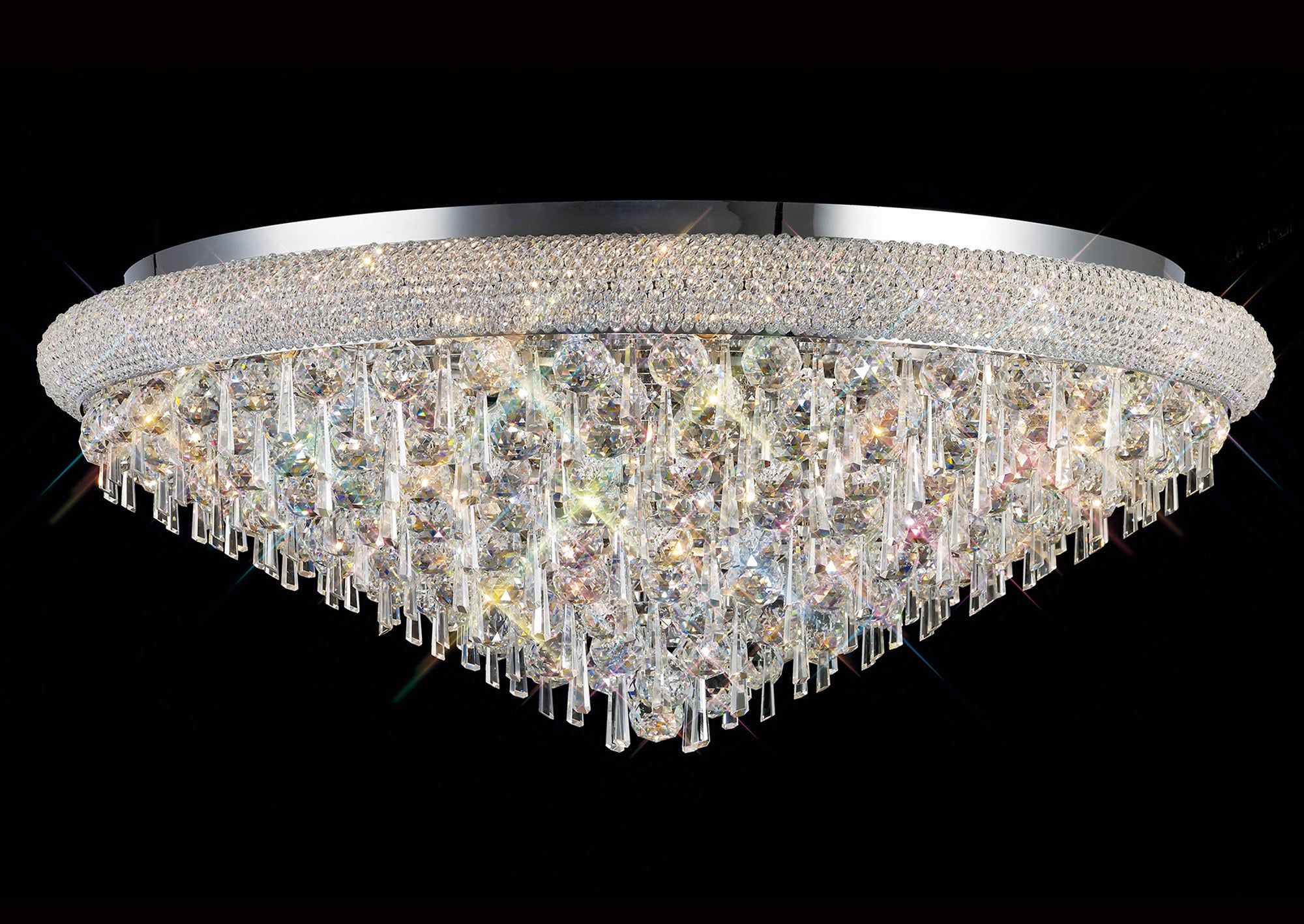 Alexandra Ceiling 6/7/9/16/18 Light E14 Gold/Polished Chrome - Cusack Lighting