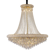 Alexandra Pendant 20 Light E14 Gold/Crystal - Cusack Lighting