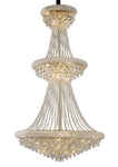 Alexandra Pendant 3 Tier 29 Light E14 Gold/Polished Chrome - Cusack Lighting