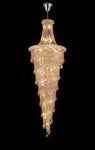 Alexandra Pendant 4 Tier 49 Light E14 Gold/Polished Chrome - Cusack Lighting