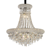 Alexandra Pendant 9 Light E14 Gold/Polished Chrome - Cusack Lighting