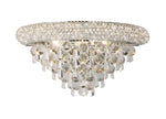 Alexandra Wall Lamp Medium 3 Light E14 Gold/Polished Chrome - Cusack Lighting