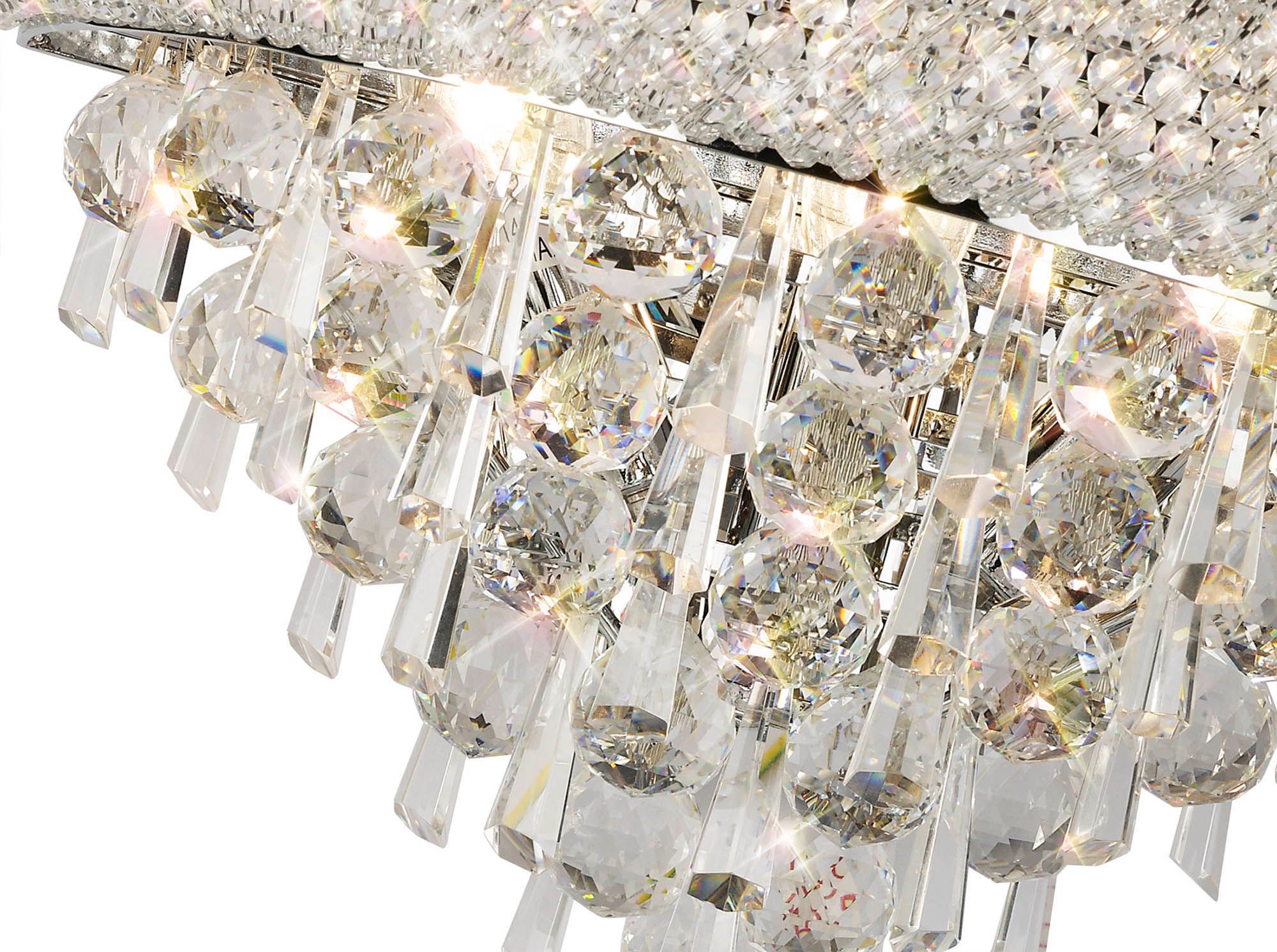 Alexandra Wall Lamp Medium 3 Light E14 Gold/Polished Chrome - Cusack Lighting