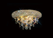 Alexandra Wall Lamp Small 2 Light E14 Gold/Crystal
