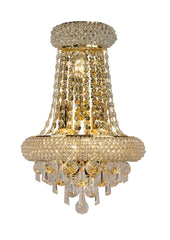 Alexandra Wall Lamp Tall 3 Light E14 - Gold/Polished Chrome - Cusack Lighting