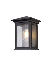 Alicante Outdoor Flush Wall Lamp, 1 x E27, IP54, Anthracite & Clear, 2yrs Warranty
