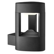 ALUMINIUM IP44 GREY LED OUTDOOR WALL LIGHT, CLEAR POLYCARBONATE SHADE - Cusack Lighting