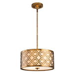 Arabella 2L Pendant Ceiling Light - Distressed Gold Finish