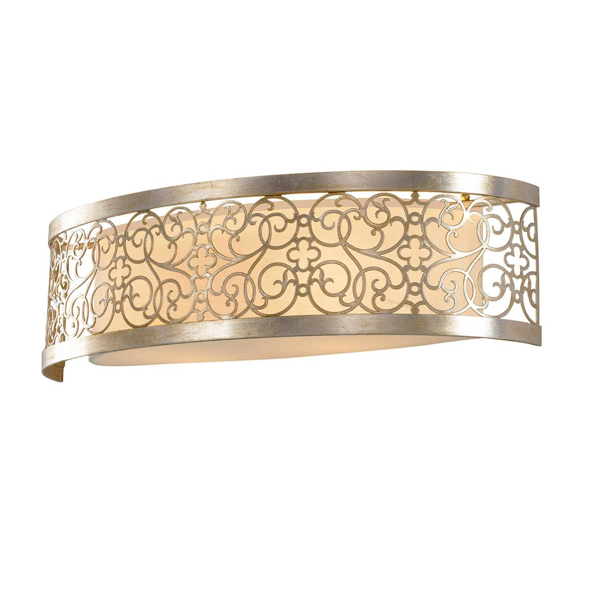 Arabesque 2L Wall Light - Silver Leaf Patina Finish