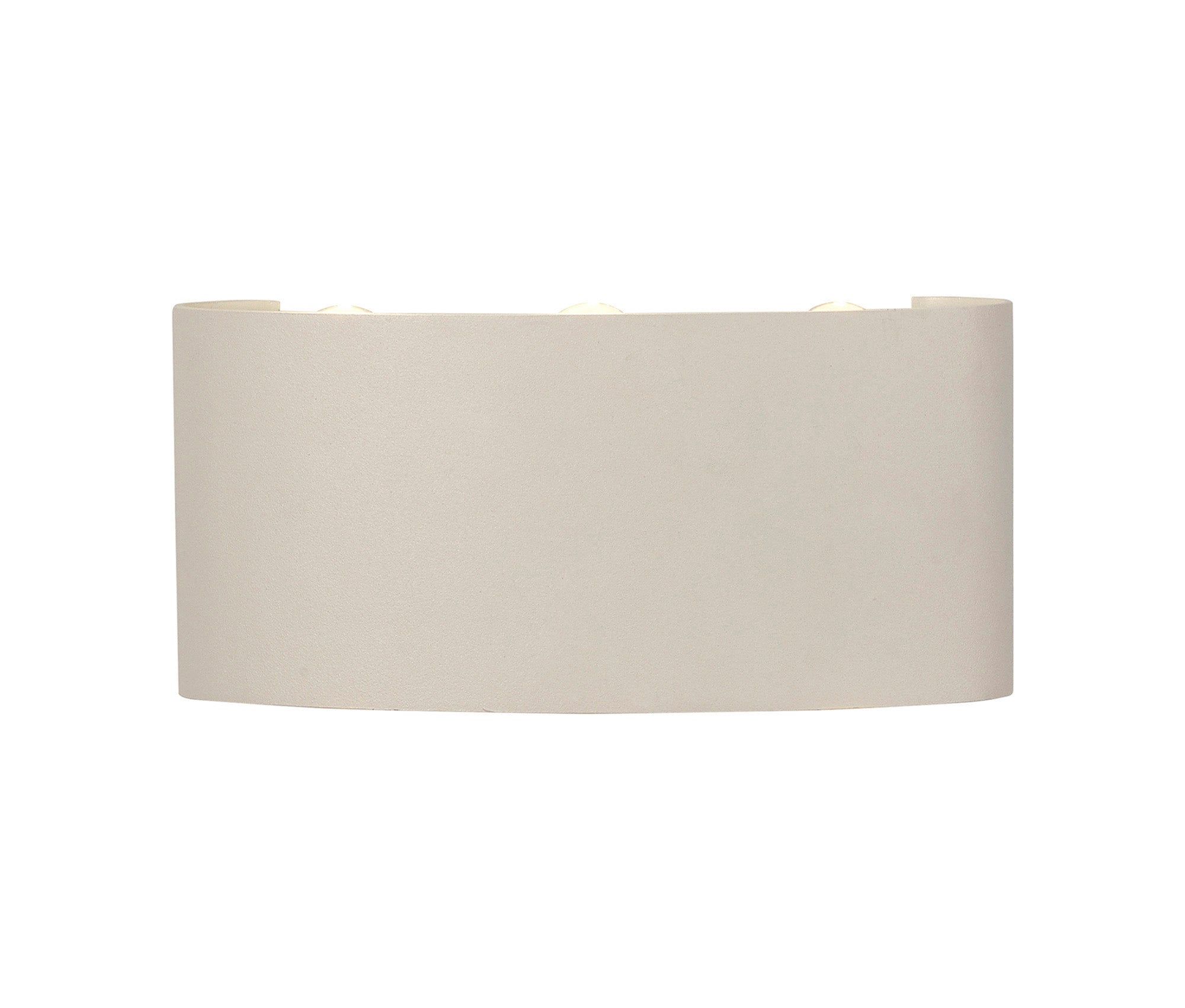 Arcs Wall Lamp, Small/Medium 8W LED, 3000K, 830lm, IP54, Sand White, Anthracite
