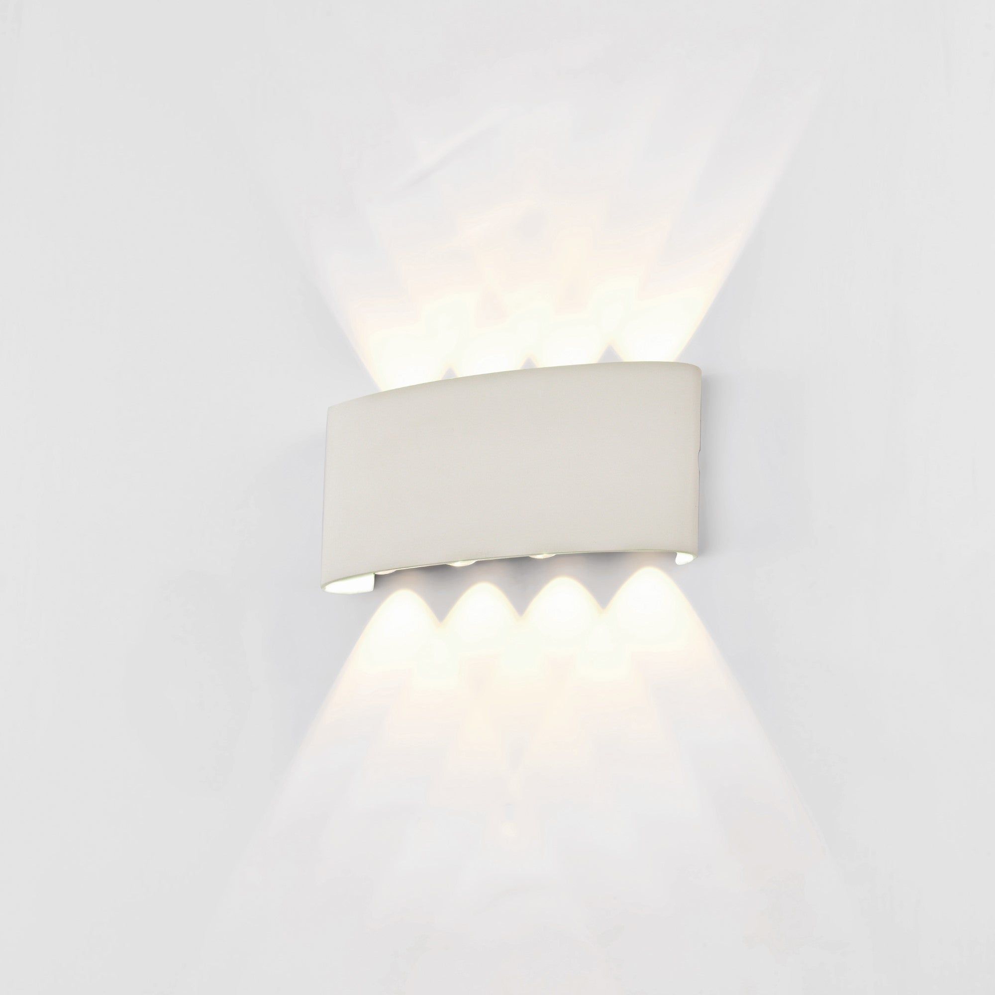 Arcs Wall Lamp, Small/Medium 8W LED, 3000K, 830lm, IP54, Sand White, Anthracite
