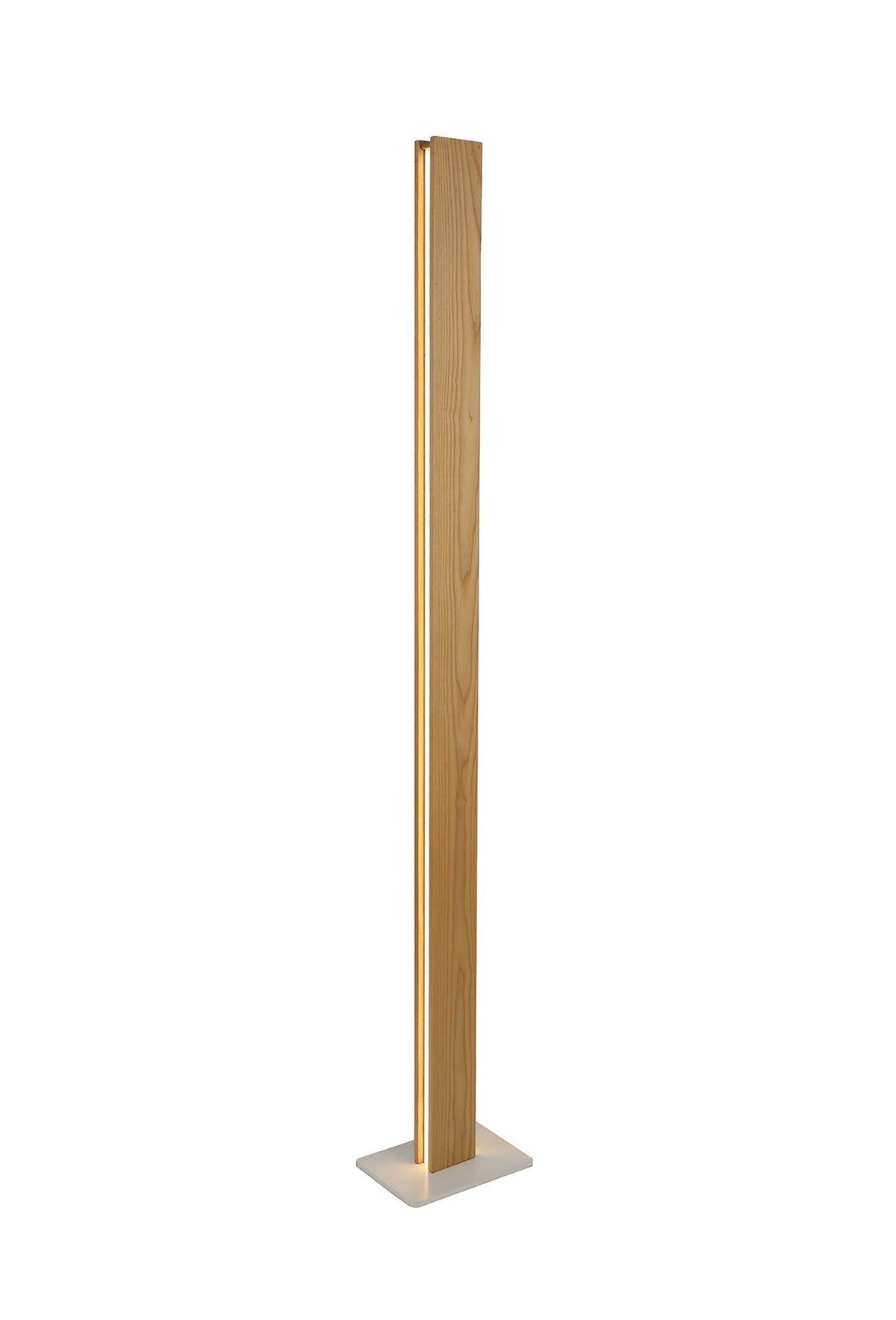 Aries Floor Lamp, 2 x 18W LED, 3000K, 1560lm, Oak & Sand White, 3yrs Warranty IP20