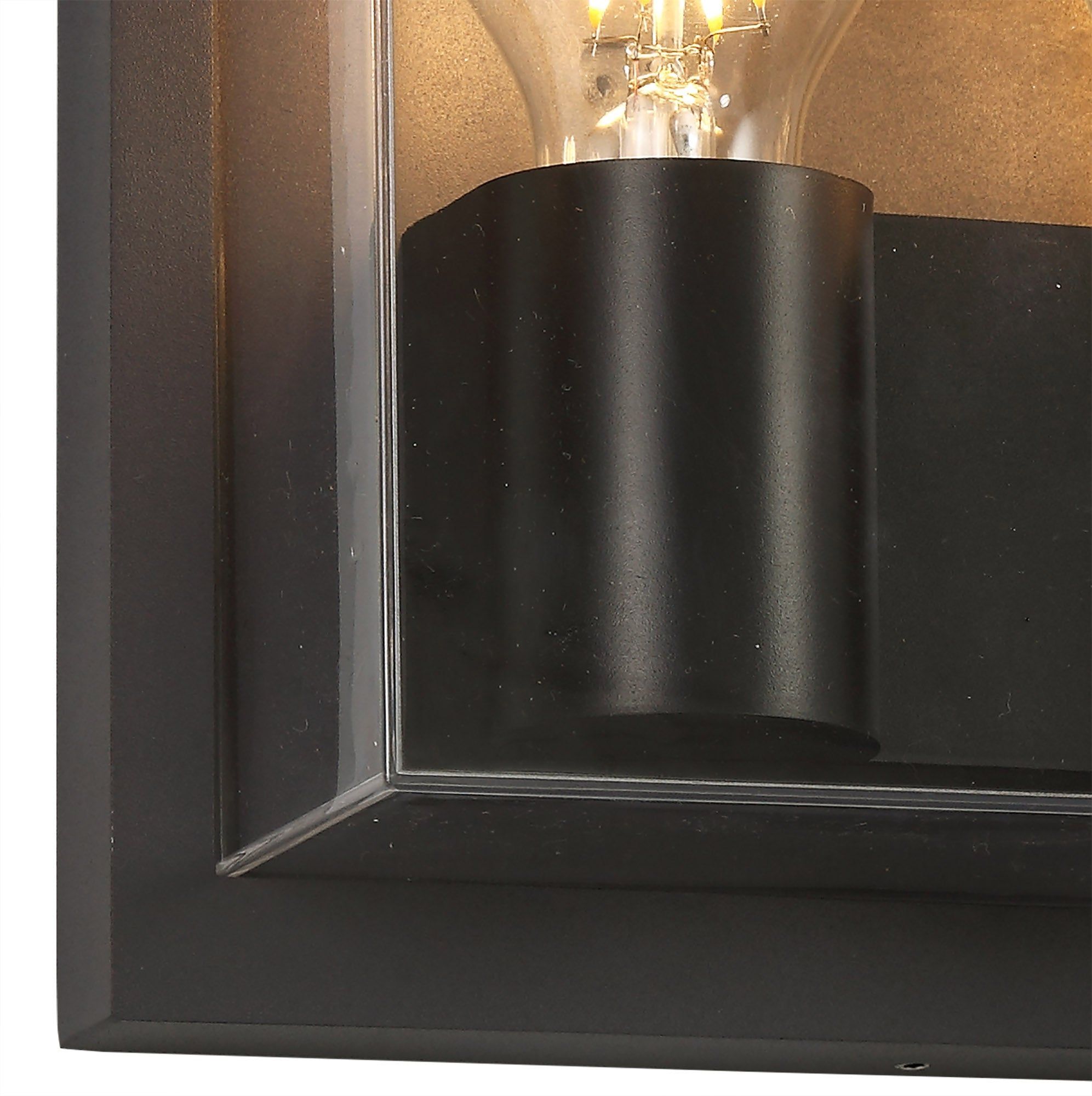 Arlene Outdoor Wall Lamp, 1 x 16W LED, 3000K, 1135lm, IP65, Anthracite & Clear, 2yrs Warranty