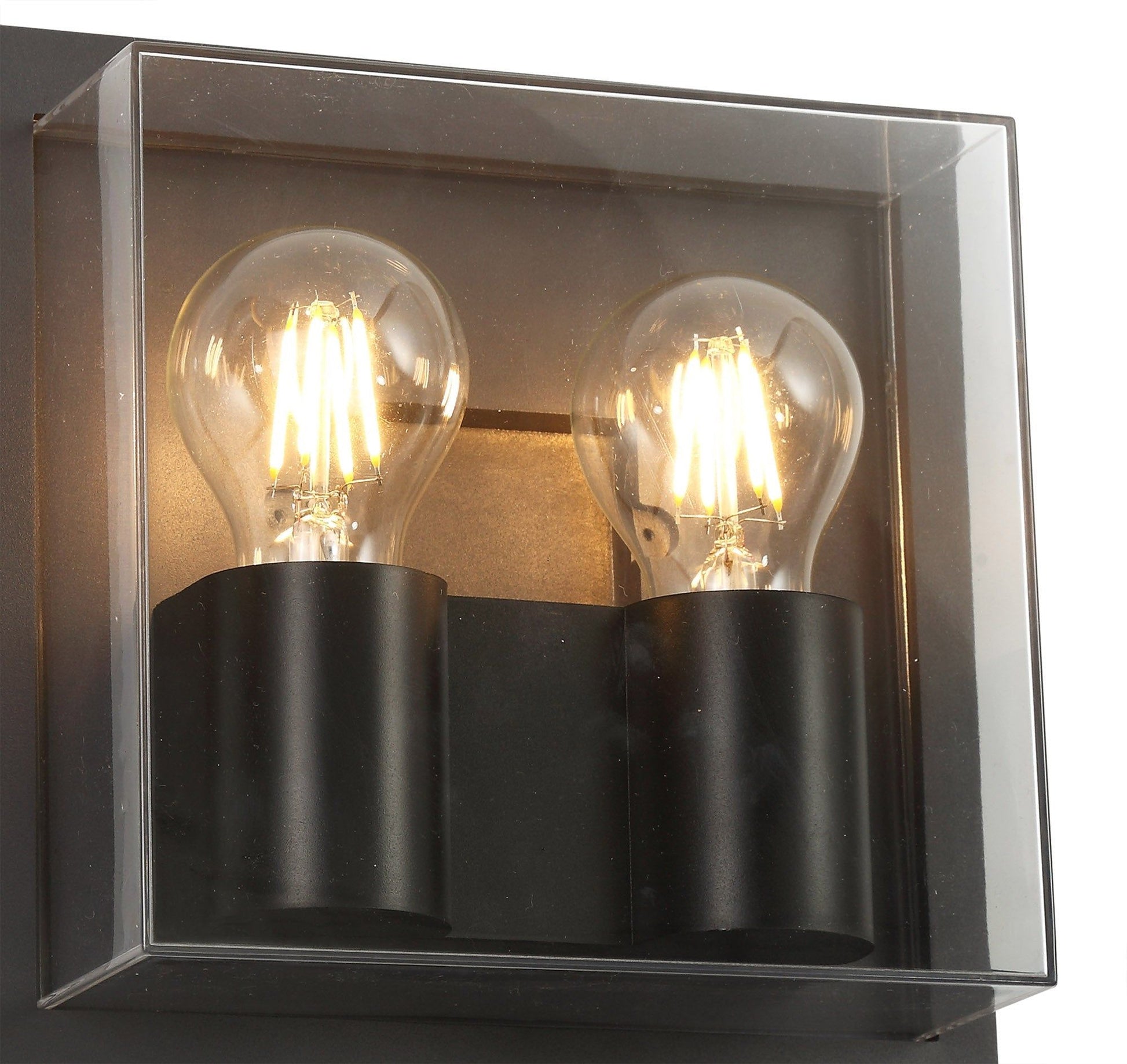 Arlene Outdoor Wall Lamp, 1 x 16W LED, 3000K, 1135lm, IP65, Anthracite & Clear, 2yrs Warranty