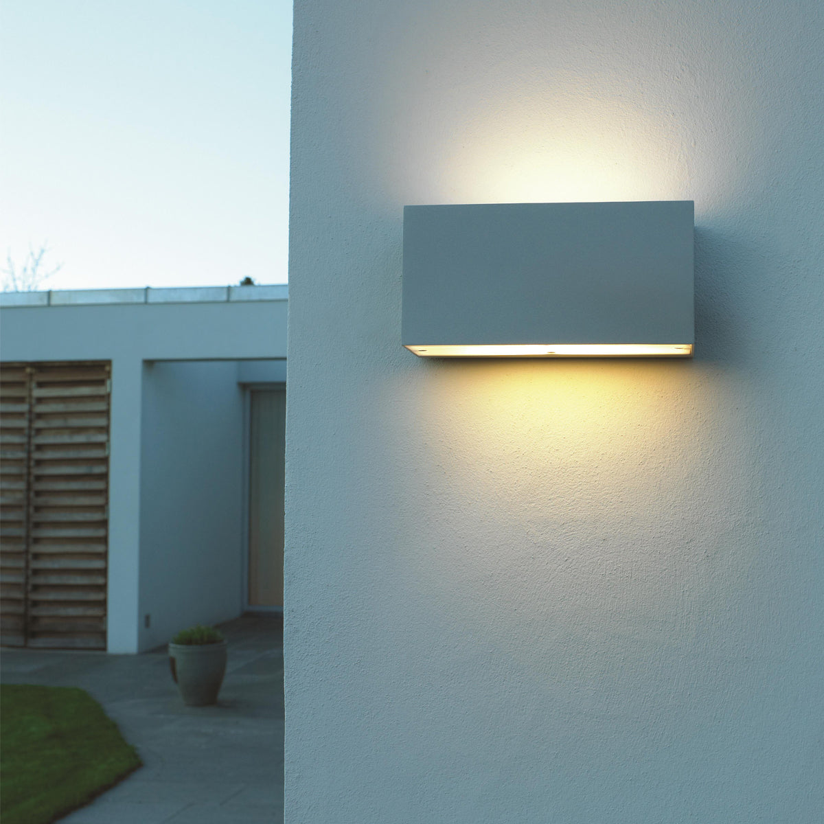 Asker Small/Large Light Up/Down E27 - Graphite/Galvanized Finish - Cusack Lighting