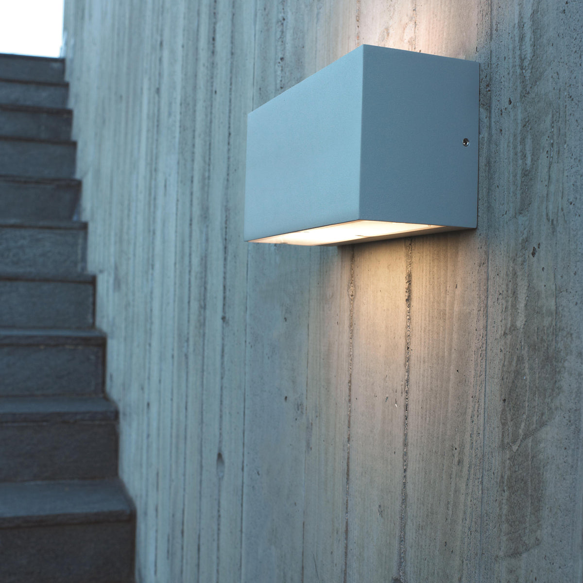 Asker Small/Large Light Up/Down E27 - Graphite/Galvanized Finish - Cusack Lighting