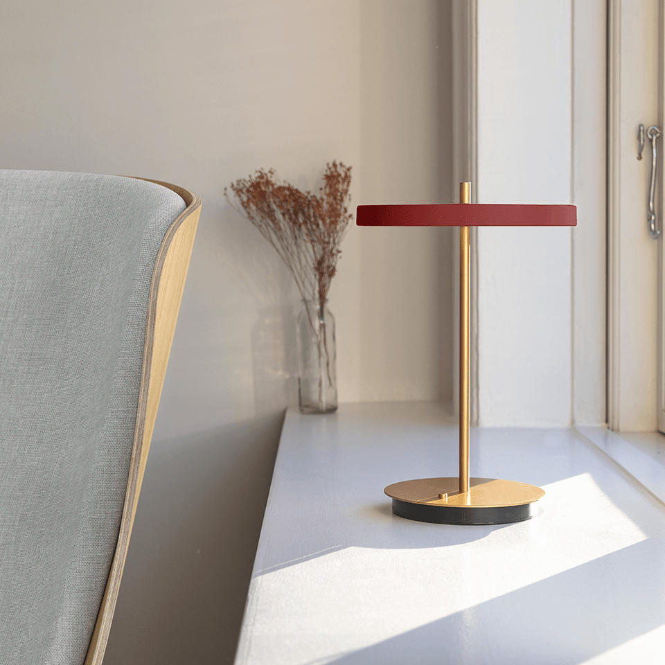 Asteria Move Portable Table Lamp ruby red