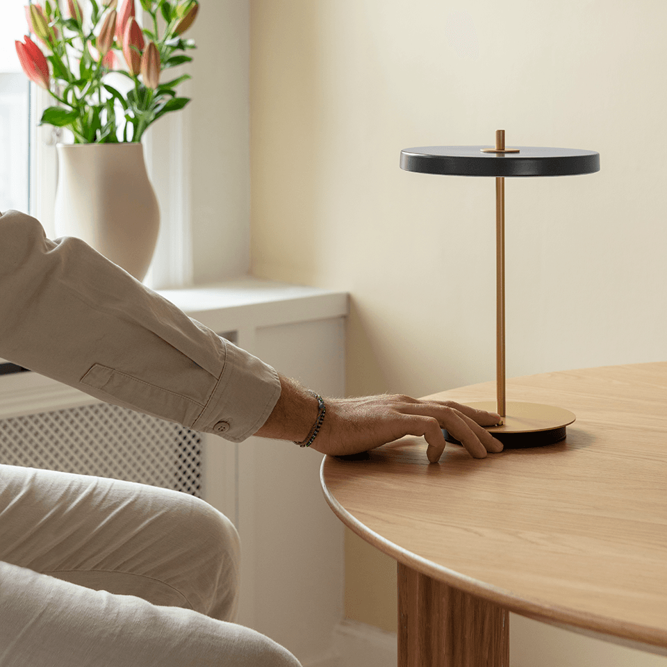Asteria Move Portable Table Lamp anthracite grey