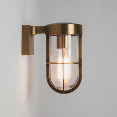 ASTRO | Cabin Bathroom Wall Light -Antique Brass Finish