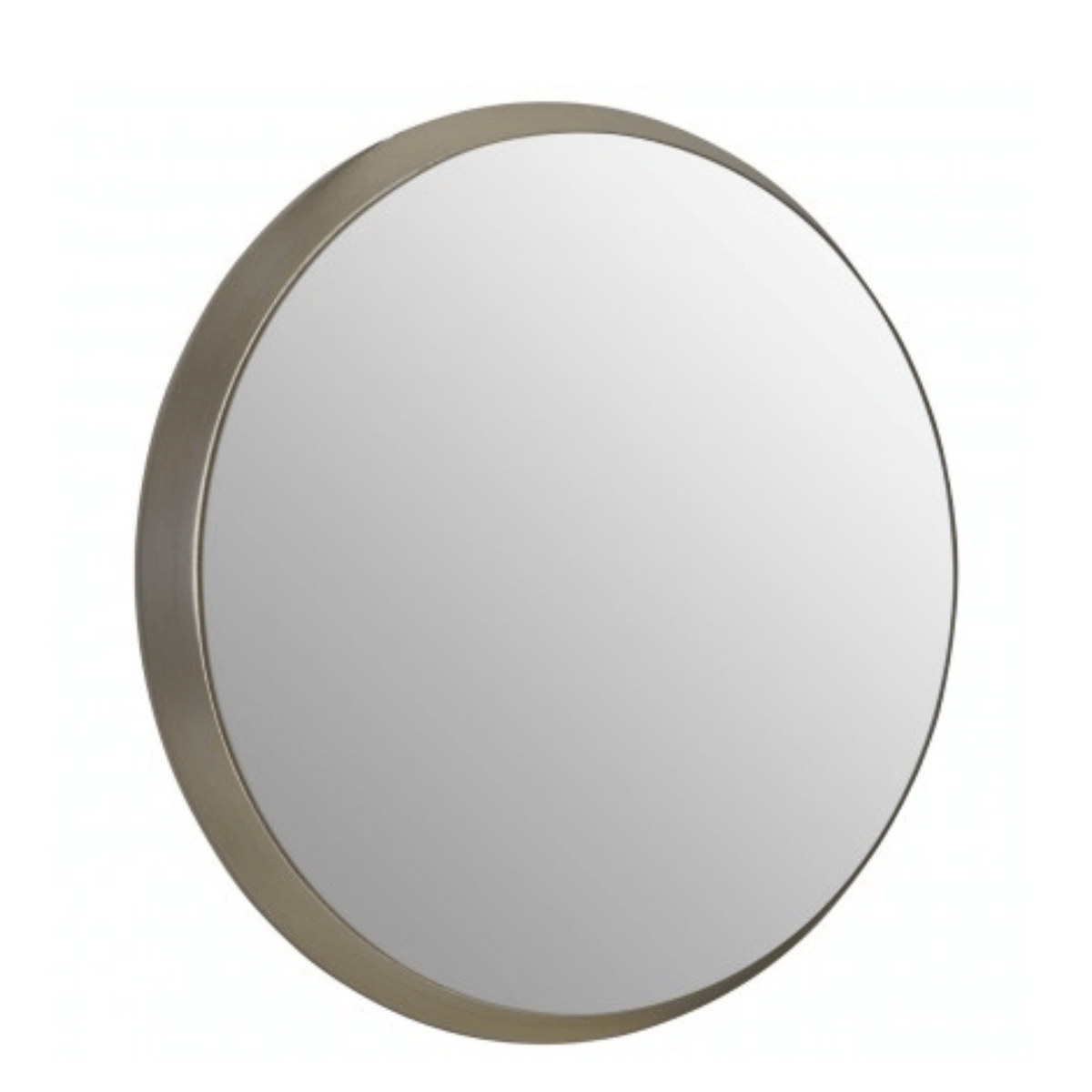 Athena Discus Silver Wall Mirror - Cusack Lighting