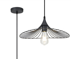 Auclair Shallow Pendant, 1 x E27, Graphite IP20