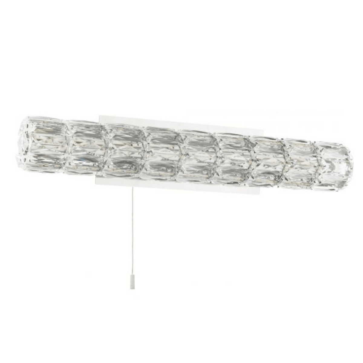 Aurora LED Crystal Bathroom Wall Light Polished Chrome - Cusack Lighting