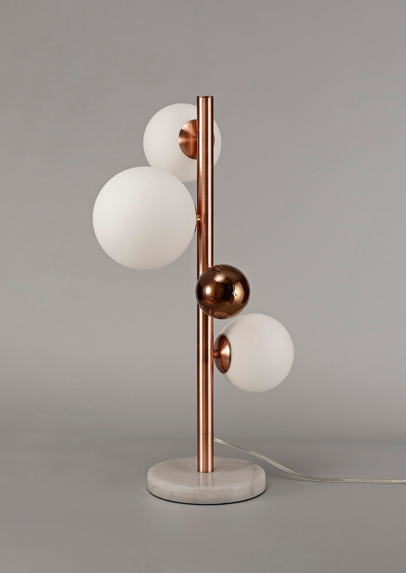 Austin Table Lamp, 3Lt x G9, Copper & Opal Glass IP20
