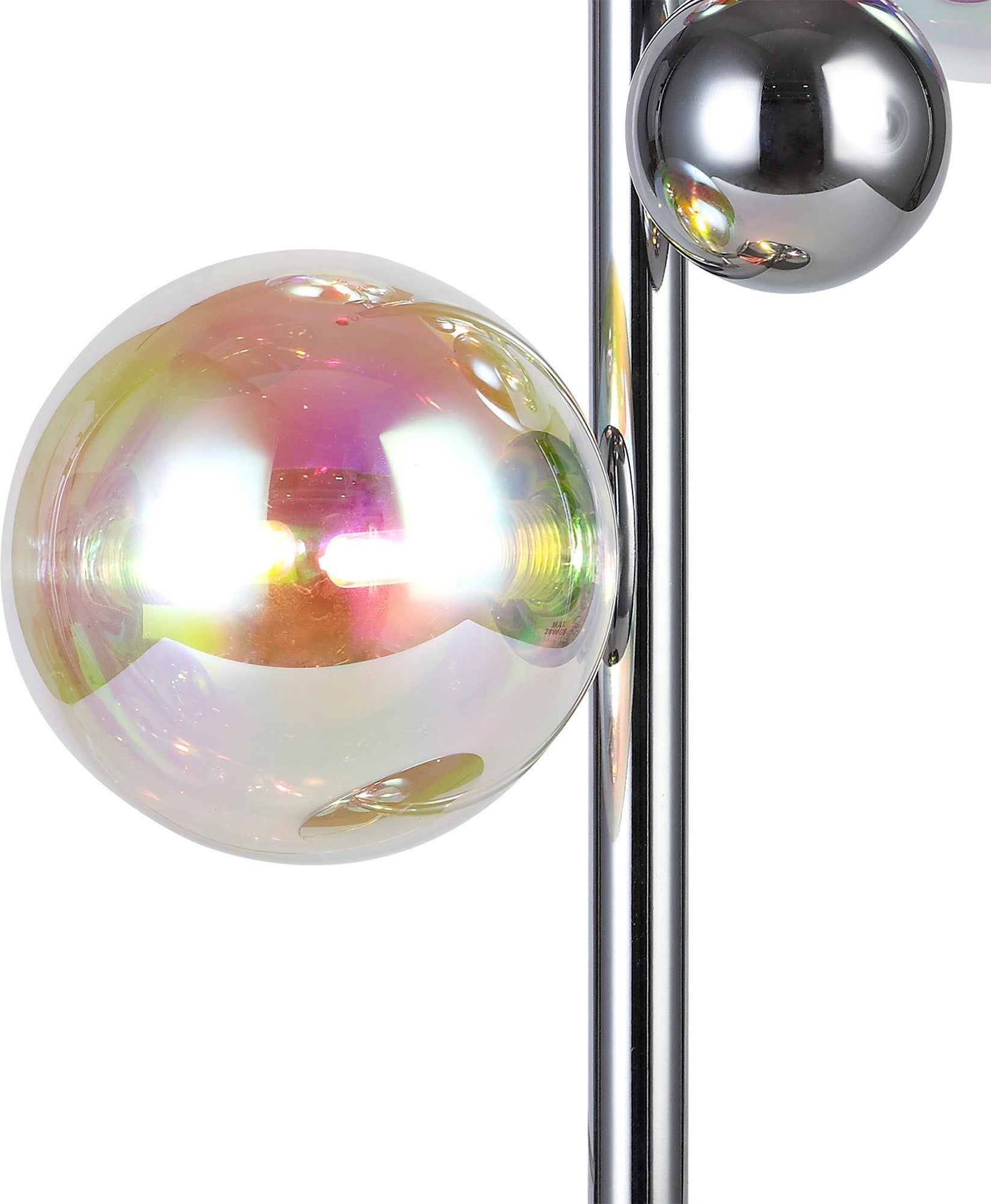 Austin Table Lamp, 3Lt x G9,Polished Chrome & Iridescent Glass IP20