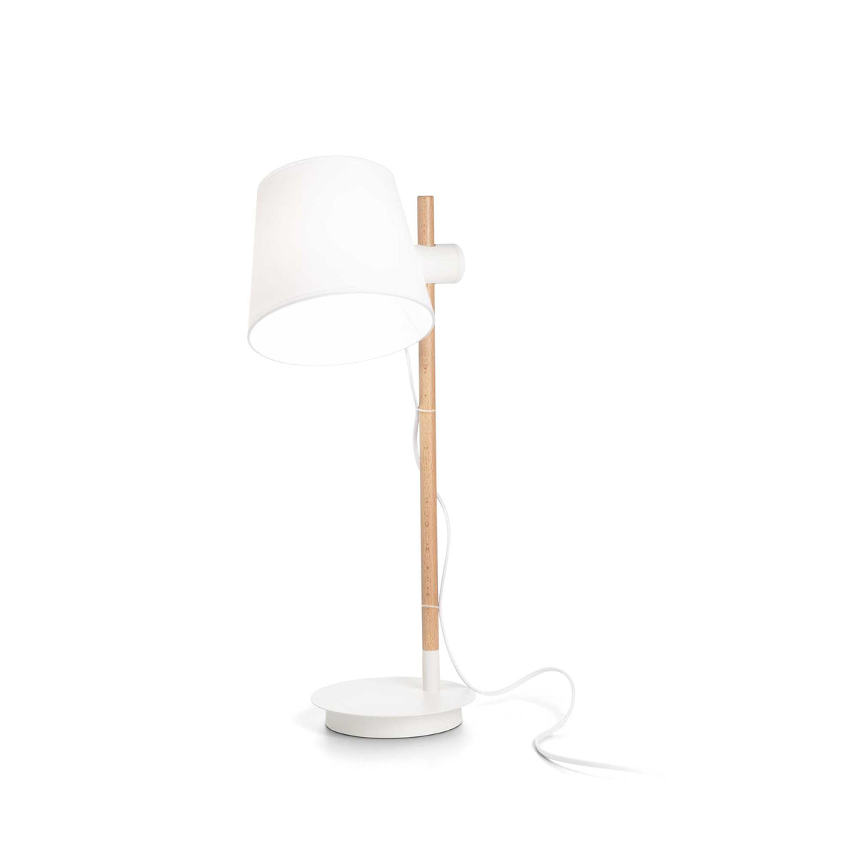 Axel Table Lamps - White/Black Finish - Cusack Lighting