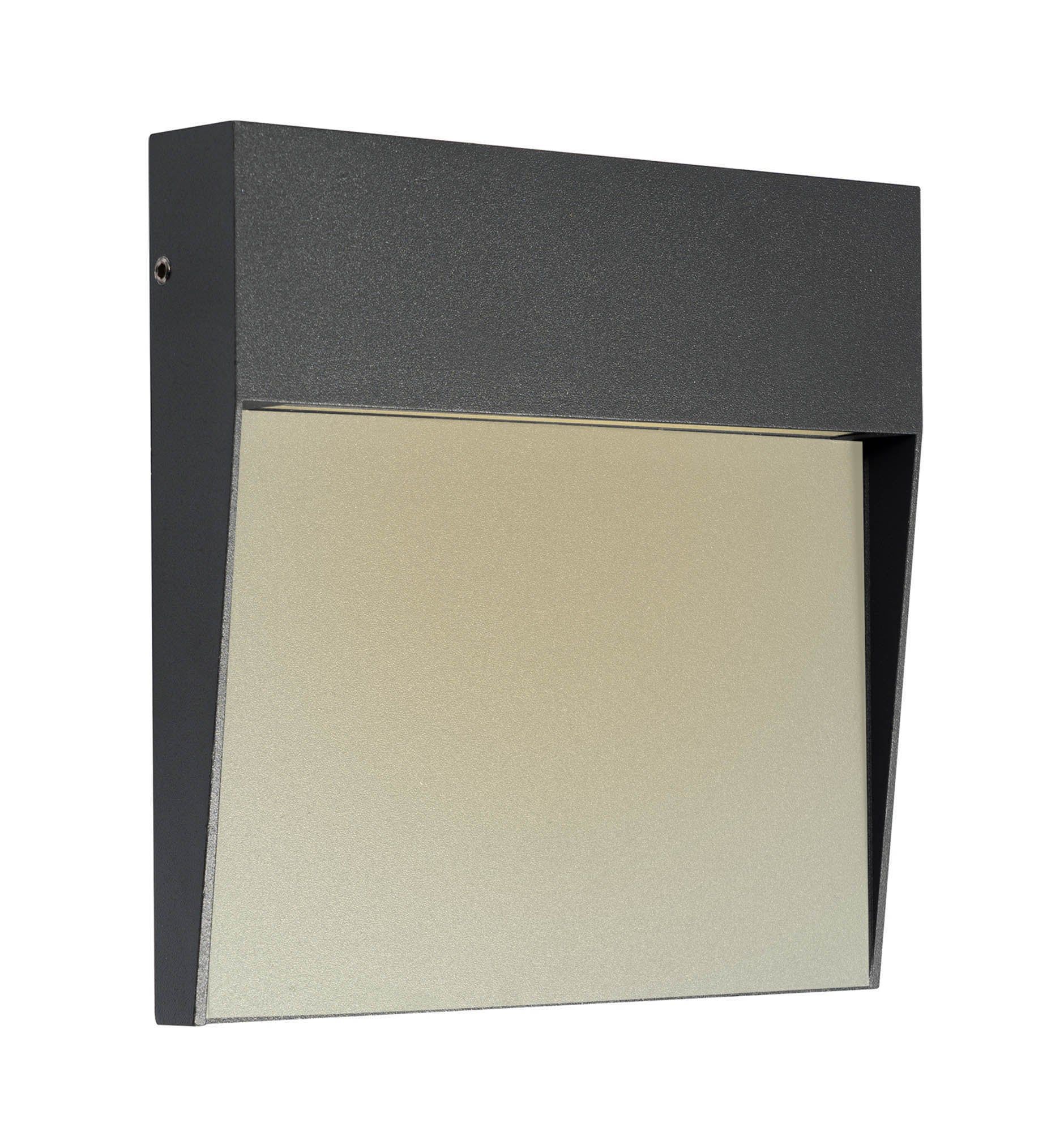 Baker Wall Lamp Small/Medium Square, 3W LED, 3000K, 150lm, IP54, Sand White, Anthracite, Rust Brown