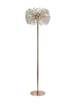Sophia Floor Lamp 8 Light G9 French Gold/Crystal, Chrome/Crystal