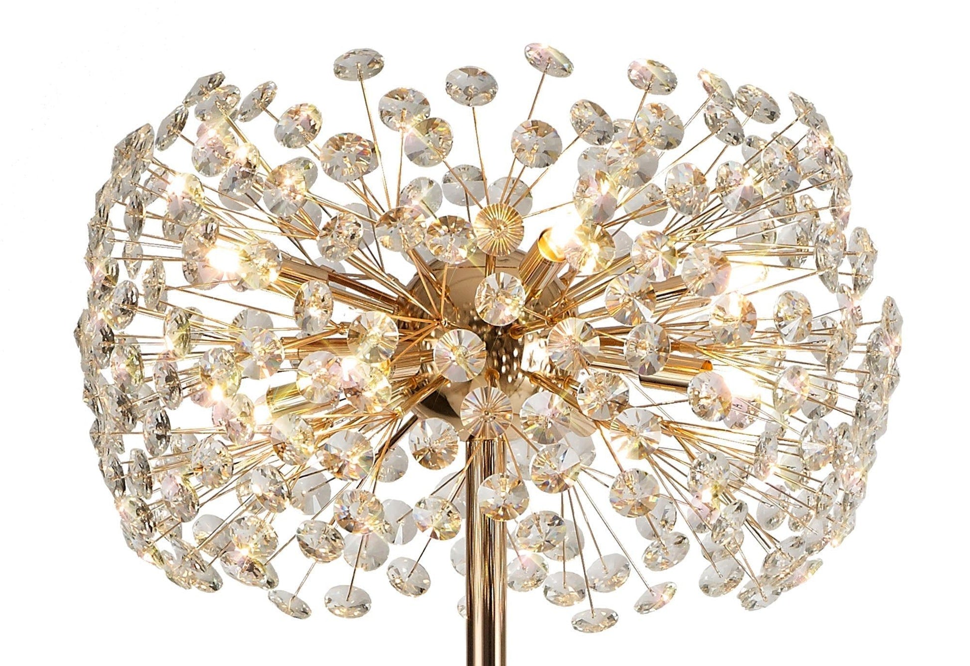 Sophia Floor Lamp 8 Light G9 French Gold/Crystal, Chrome/Crystal