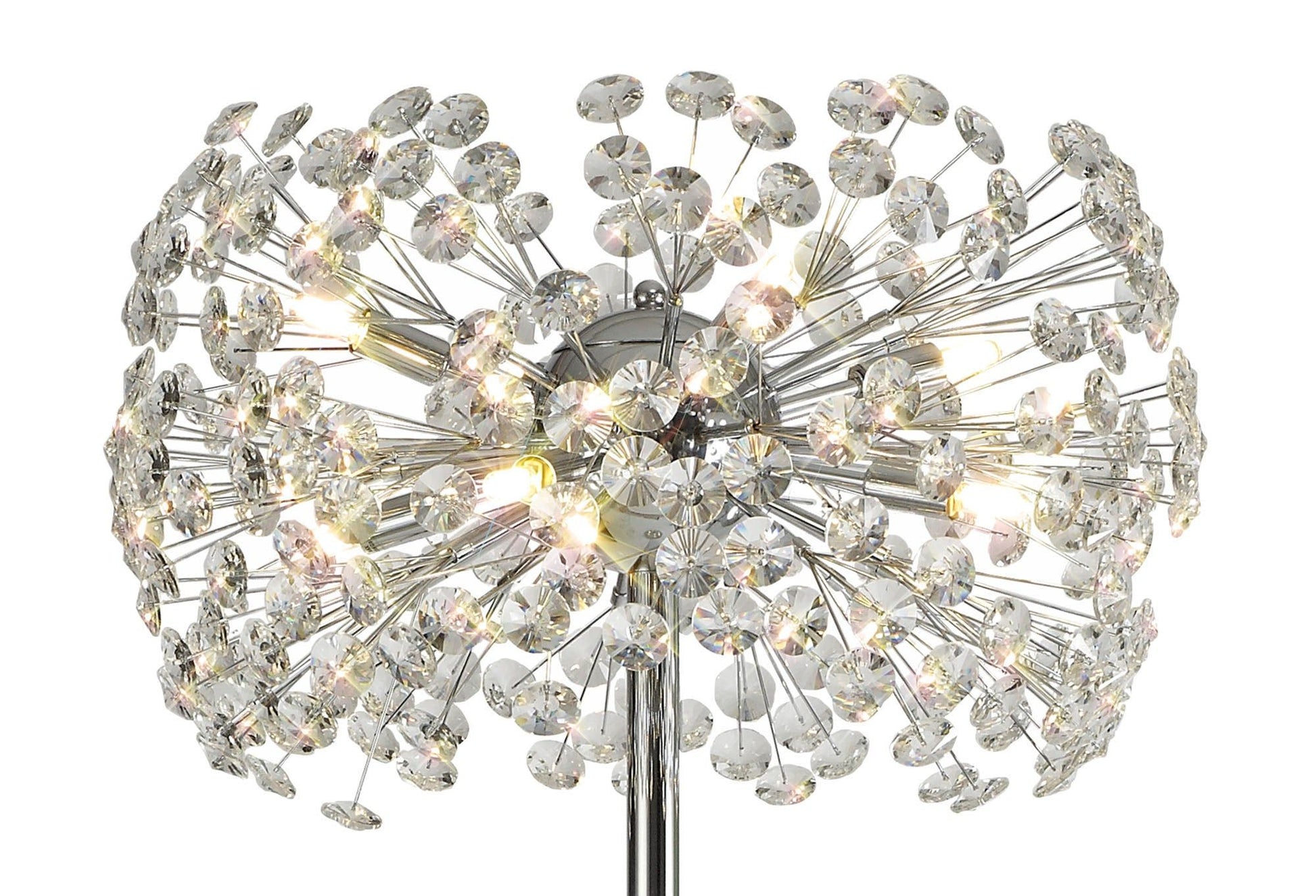 Sophia Floor Lamp 8 Light G9 French Gold/Crystal, Chrome/Crystal