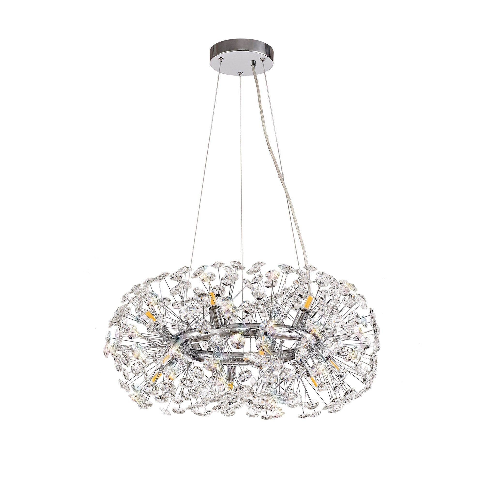 Sophia Pendant 12/20/26/36 Light G9 French Gold/Crystal, Chrome/Crystal