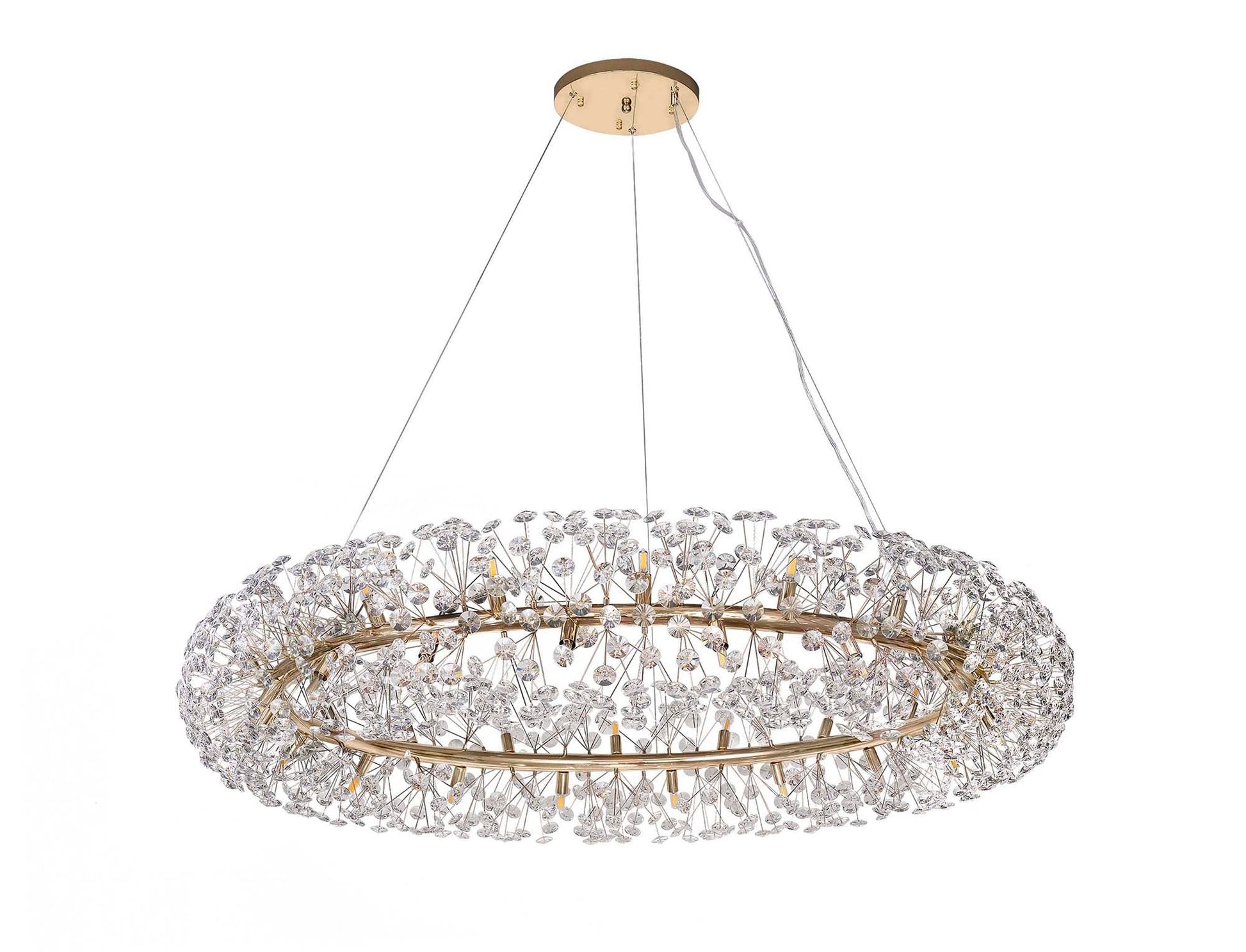 Sophia Pendant 12/20/26/36 Light G9 French Gold/Crystal, Chrome/Crystal