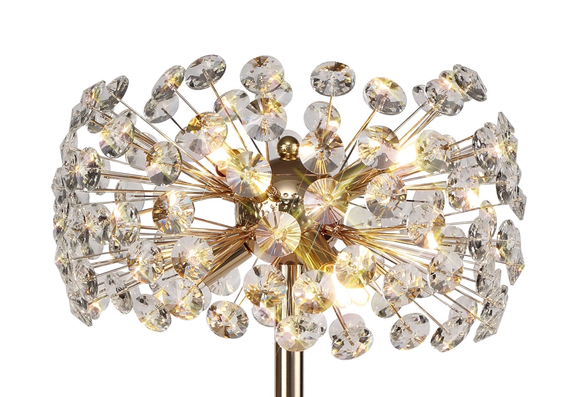 Sophia Table Lamp 6 Light G9 French Gold/Crystal, Chrome/Crystal -Finish