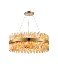 Bellina 10/18/32/34Lt Round Pendant, Brass/Nickel/Black - Various Finishes - Cusack Lighting