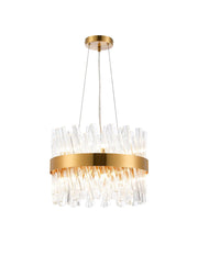 Bellina 10/18/32/34Lt Round Pendant, Brass/Nickel/Black - Various Finishes - Cusack Lighting