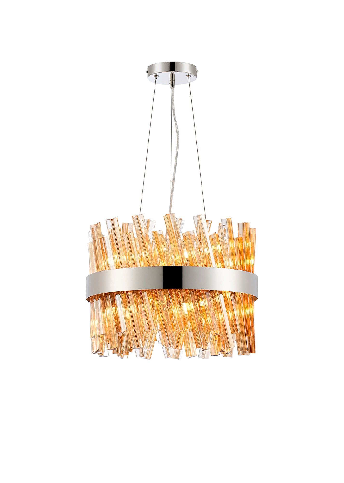 Bellina 10/18/32/34Lt Round Pendant, Brass/Nickel/Black - Various Finishes - Cusack Lighting