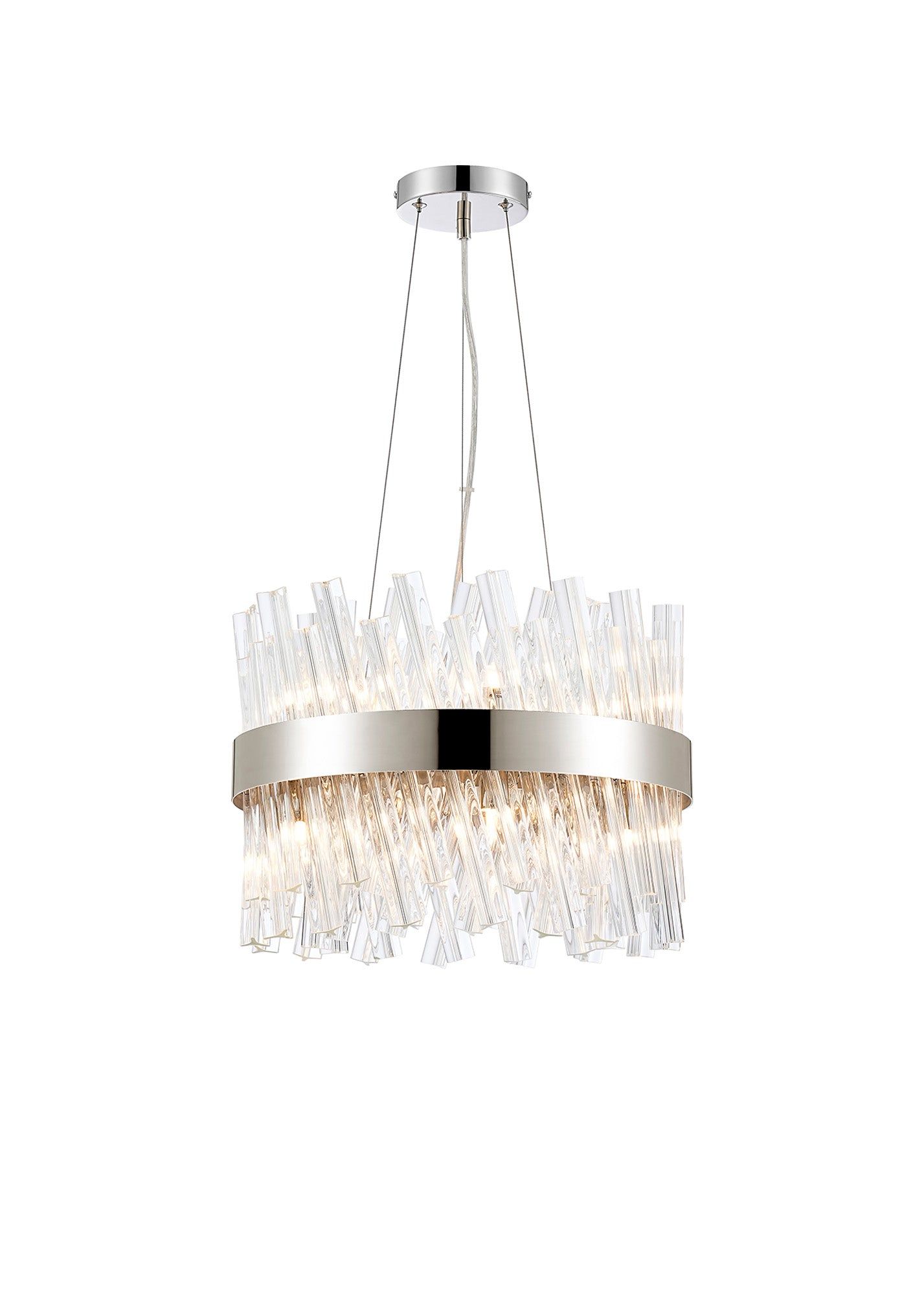 Bellina 10/18/32/34Lt Round Pendant, Brass/Nickel/Black - Various Finishes - Cusack Lighting