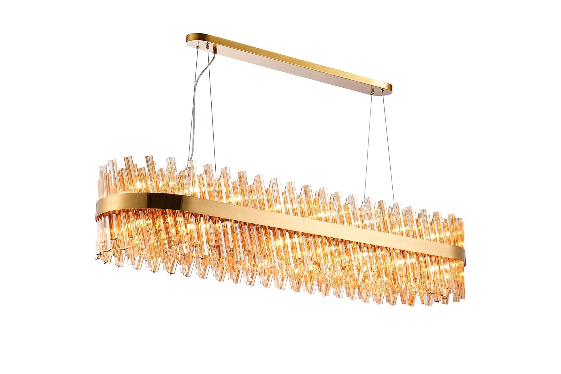Bellina 24/36Lt Oblong Pendant, Brass/Nickel/Black - Various Finishes - Cusack Lighting