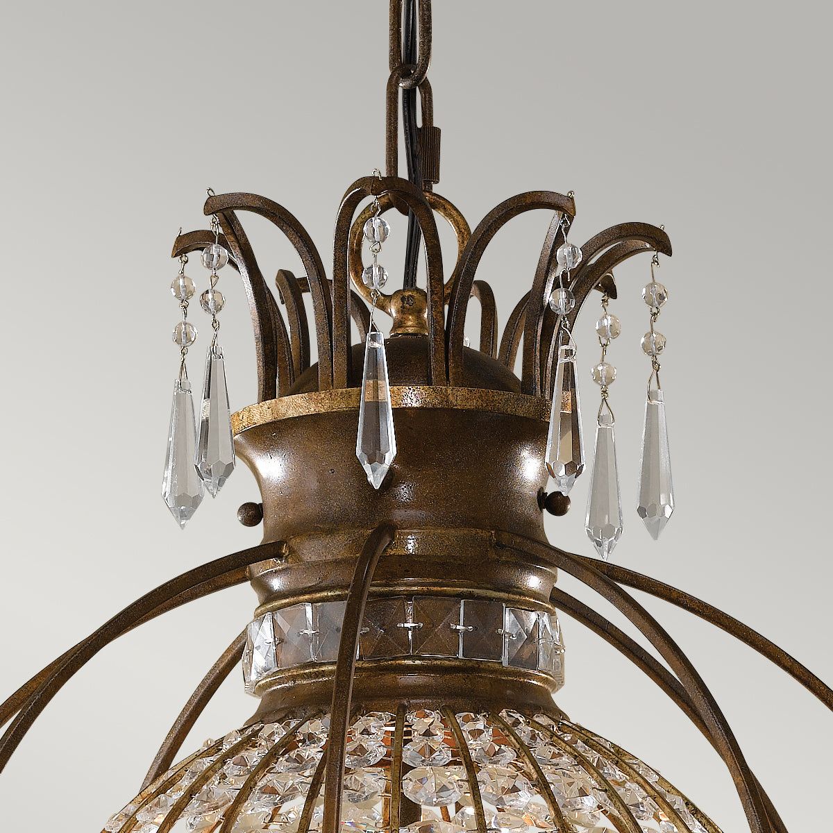 Bellini 3Lt Centre Ceiling Light - British Bronze Finish